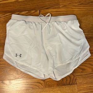 White under armour athletic shorts